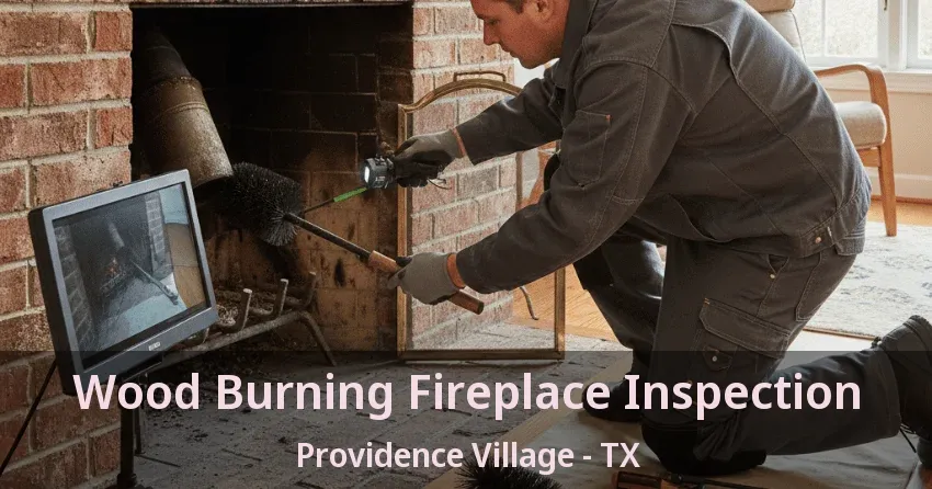 Wood Burning Fireplace Inspection Providence Village - TX